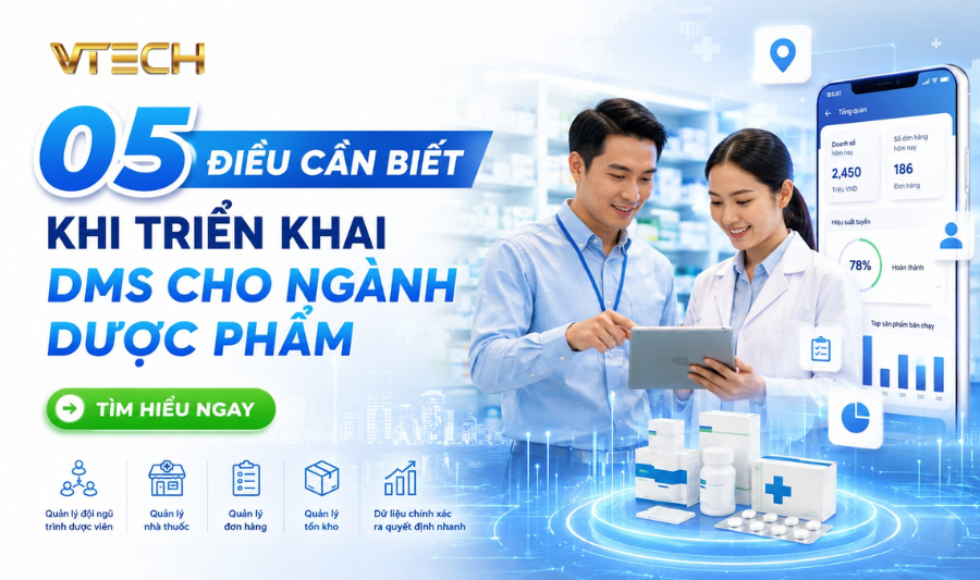 DMS cho ngành dược phẩm – quản lý phân phối và trình dược viên