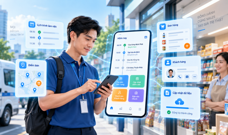 hệ thống dms cho đội ngũ sales